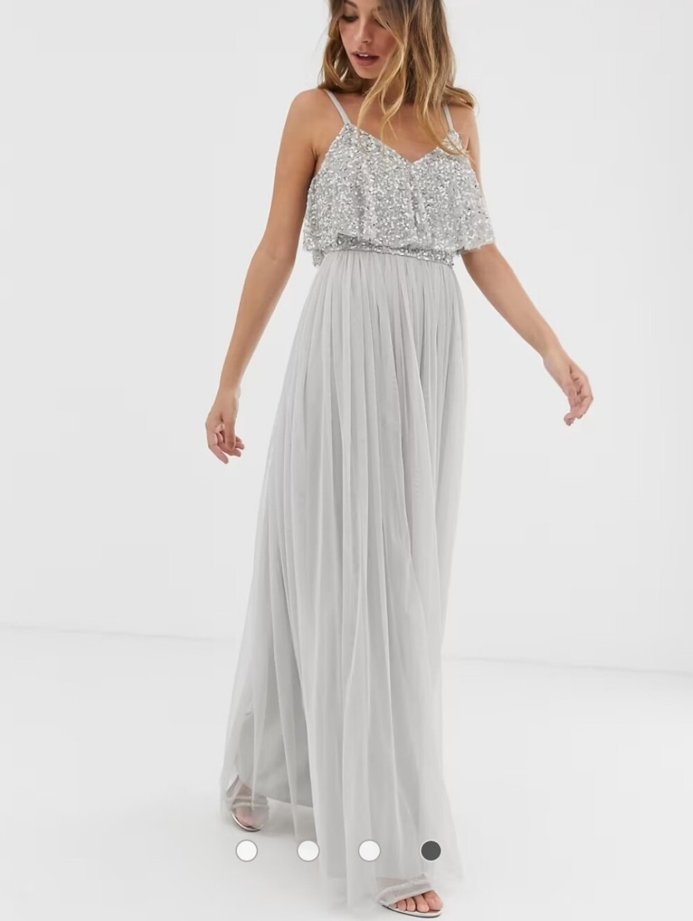 ASOS Maya Deluxe Petite Sequin Cami Maxi Dress